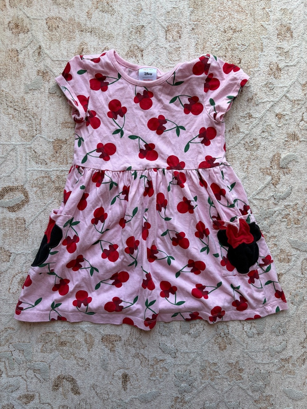 Hanna Andersson x Disney Minnie Mouse Cherry Print Short Sleeve Dress